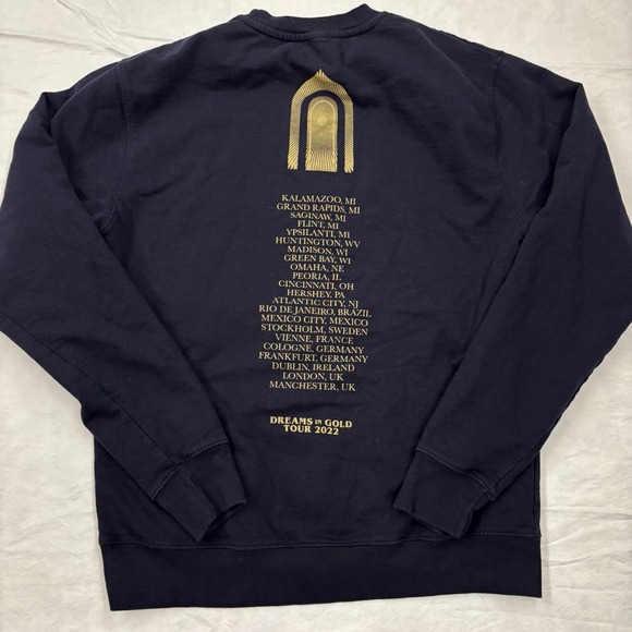 Greta Van Fleet Dreams In Gold 2022 Tour Sweater Adult Size Large‎ Concert Merch - Picture 4 of 4